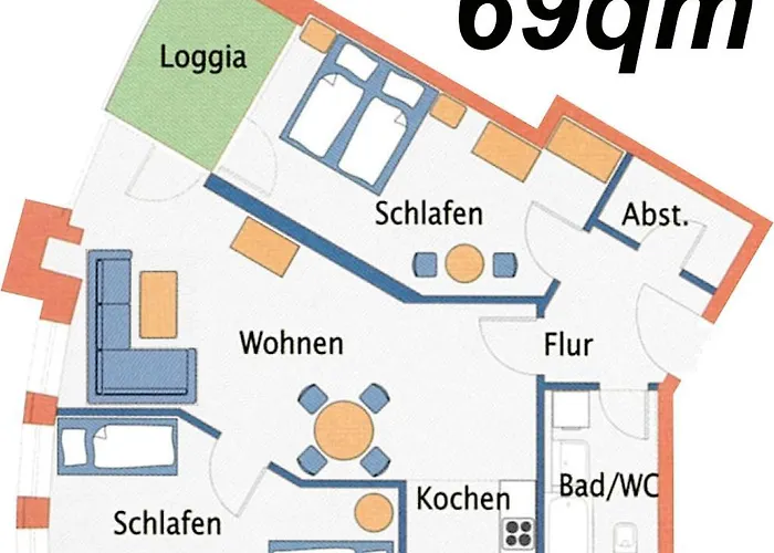 Nordseebrandung B1.3 公寓